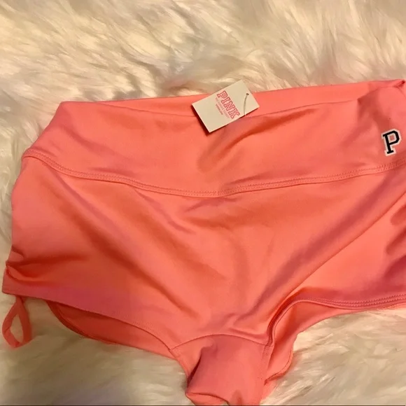 PINK VICTORIA’S SECRET GYM TO SWIM SHORTIE - Picture 3 of 5